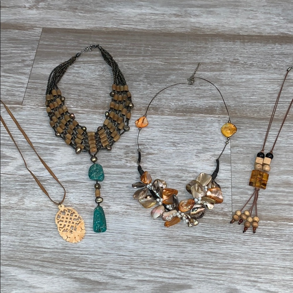 Bundle of 4 Tropical necklaces